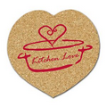 Heart Shaped All Natural Cork Coasters